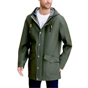 Men's Levi's® Rubberized Faux Leather Hooded Rain Jacket